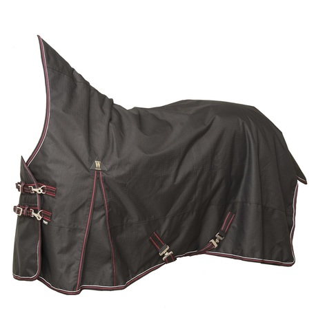 WAHLSTEN TROT 1200D+0G/150G/300G HIGH NECK TURNOUT RUG, BLACK